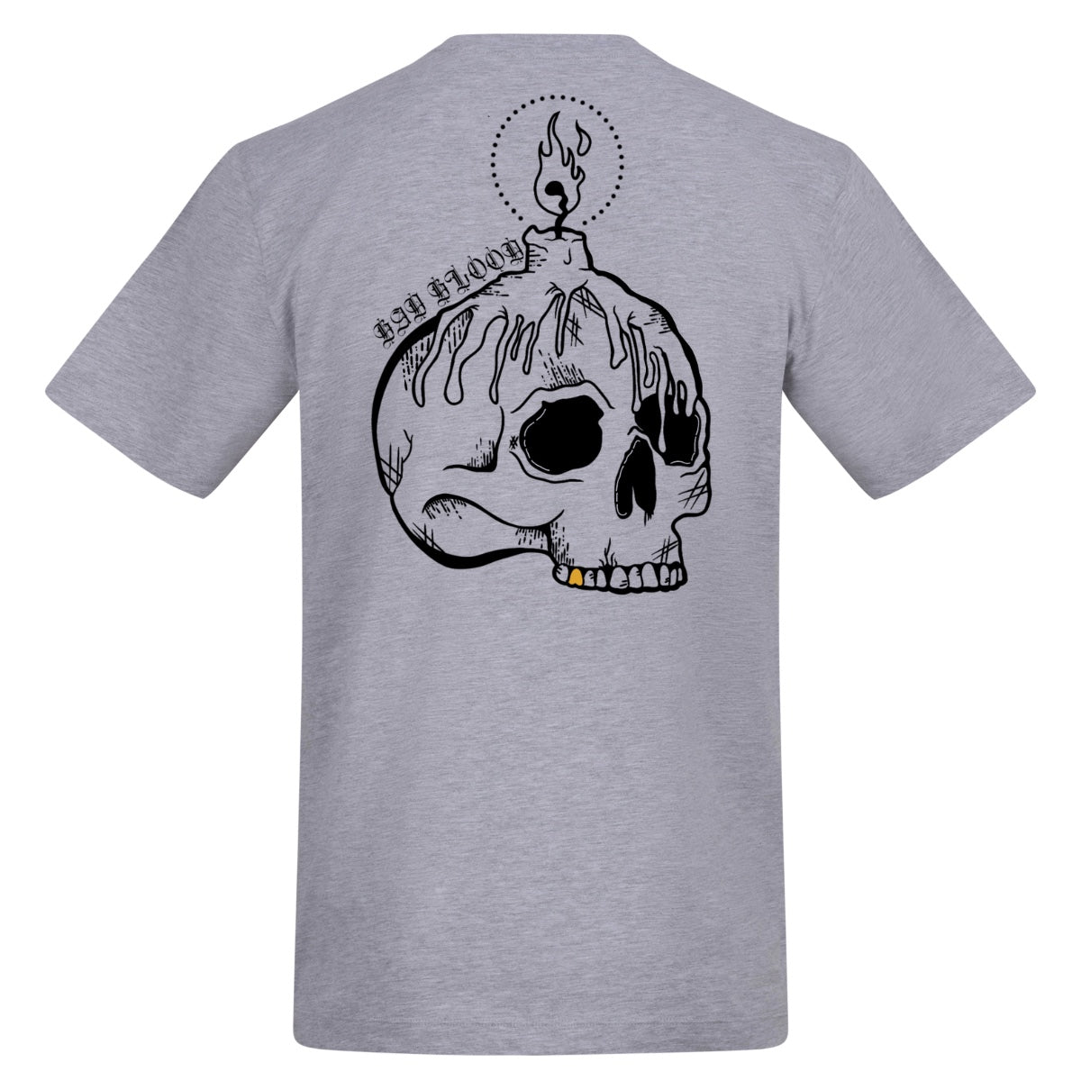 Candle tee | Heather Grey | Rizzer 150gsm Regular Fit T-Shirt
