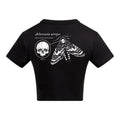Deaths Head Hawkmoth | Black | Vixen Recycled Womens 240gsm Cropped Tee