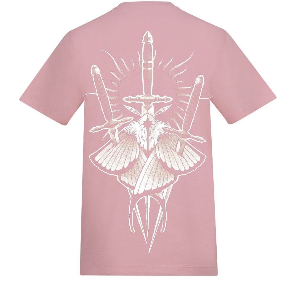 Moth x Knives | Baby Pink | Duzzer 180gsm Regular Fit T-Shirt