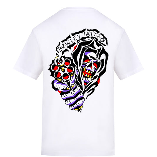 Reaper Colour White Tee | White | Duzzer 180gsm Regular Fit T-Shirt