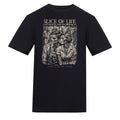 SLICE OF LIFE | Black | Duzzer 180gsm Regular Fit T-Shirt - Wrong Crowd Artist merch