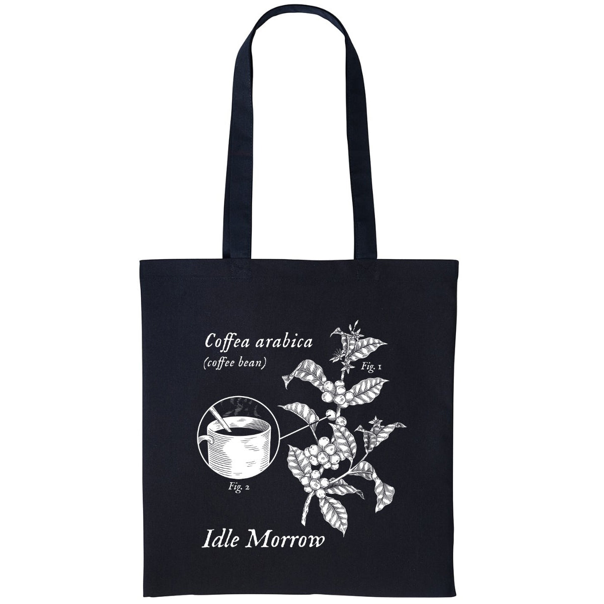 Coffee Plant Study | Black | Shopper Tote Bag