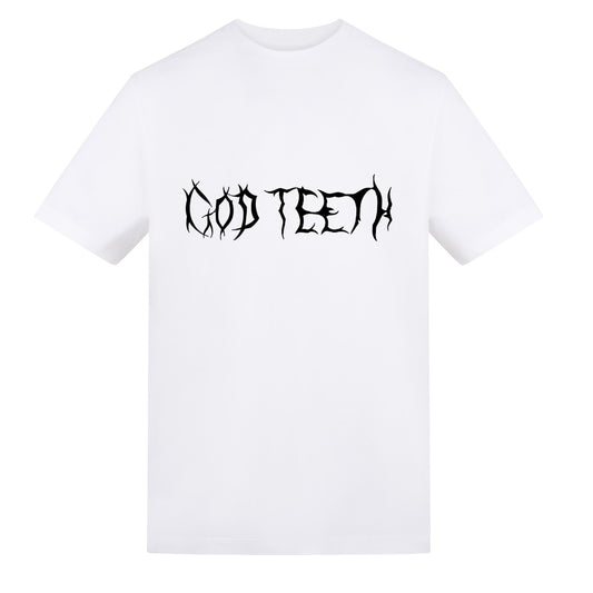Logo and heart | White | Rizzer 150gsm Regular Fit T-Shirt - Wrong Crowd Artist merch