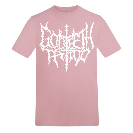 Metal logo and ratking | Baby Pink | Duzzer 180gsm Regular Fit T-Shirt