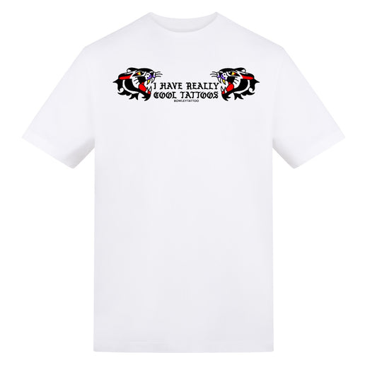 Cool Tattoos Colour Tee | White | Duzzer 180gsm Regular Fit T-Shirt