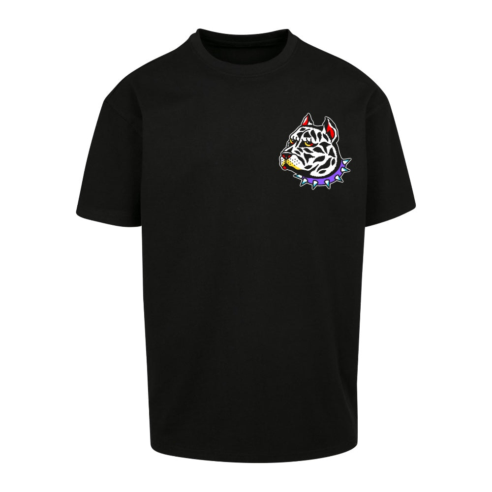 Big Dog Tee | Black | Dunker 240gsm Oversized T-Shirt - Wrong Crowd Artist merch