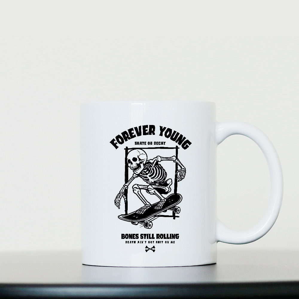 FOREVER YOUNG | White | 11oz Mug - Wrong Crowd Artist merch