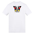 Skull Butterfly | White | Duzzer 180gsm Regular Fit T-Shirt - Wrong Crowd Artist merch