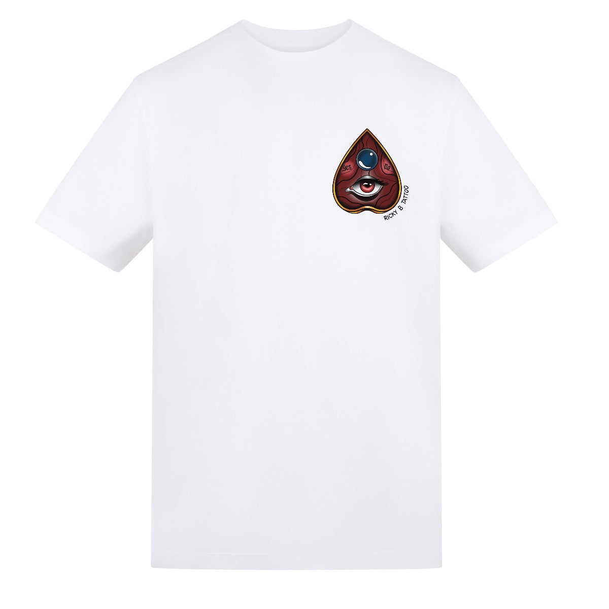 Planchette - White | White | Duzzer 180gsm Regular Fit T-Shirt
