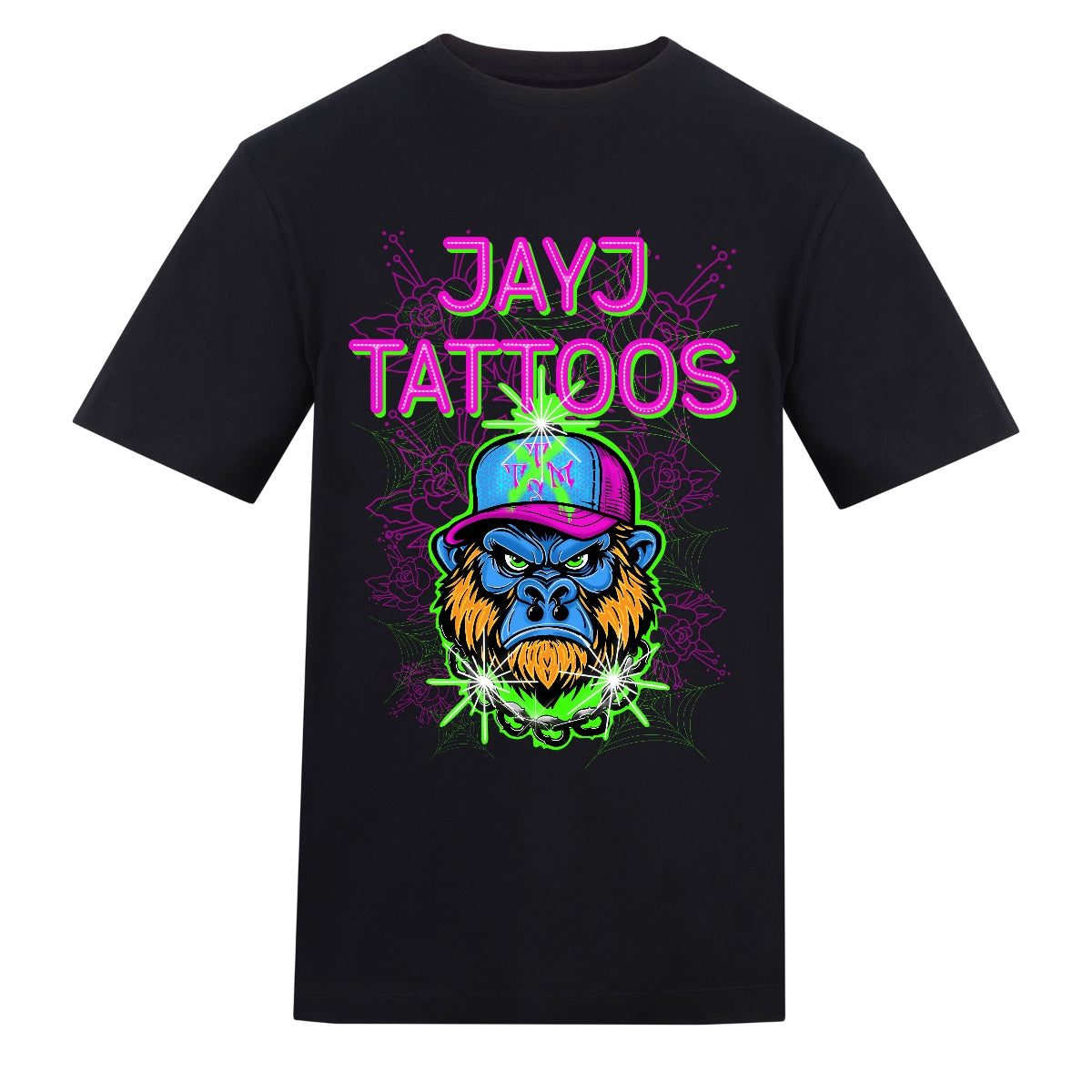 JayJ logo | Black | Rizzer 150gsm Regular Fit T-Shirt