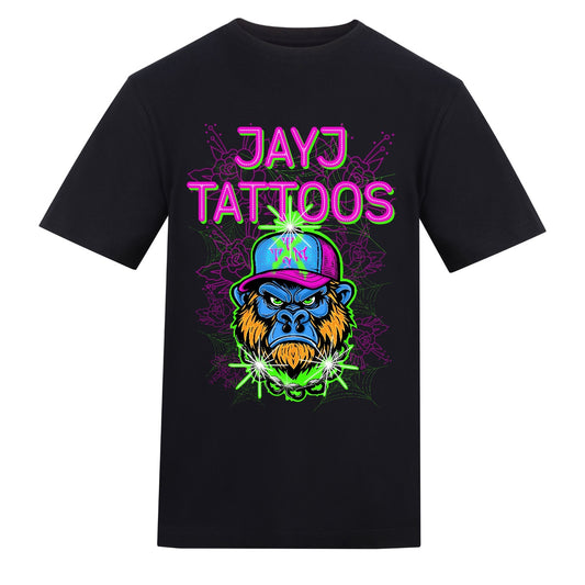 JayJ logo | Black | Rizzer 150gsm Regular Fit T-Shirt