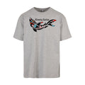 Shark tee | Grey | Dunker 240gsm Oversized T-Shirt - Wrong Crowd Artist merch