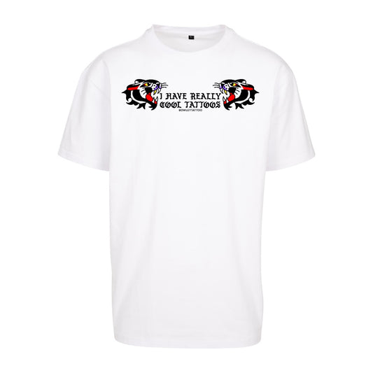 Cool Tattoos Colour Tee | White | Dunker 240gsm Oversized T-Shirt