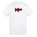 Red Swords Tattoo Tee | White | Duzzer 180gsm Regular Fit T-Shirt - Wrong Crowd Artist merch