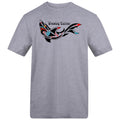 Shark Tee | Heather Grey | Duzzer 180gsm Regular Fit T-Shirt - Wrong Crowd Artist merch