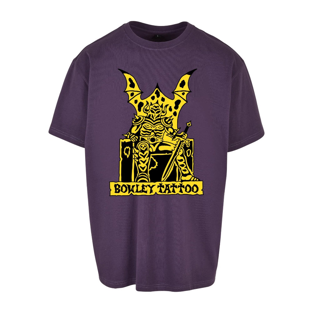 Yellow Knight Tee | Purple Night | Dunker 240gsm Oversized T-Shirt