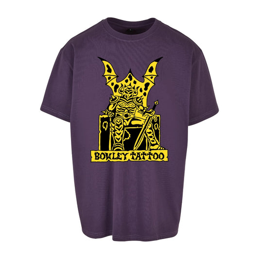 Yellow Knight Tee | Purple Night | Dunker 240gsm Oversized T-Shirt