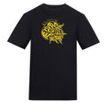 Lightning Yellow Skull Tee | Black | Duzzer 180gsm Regular Fit T-Shirt