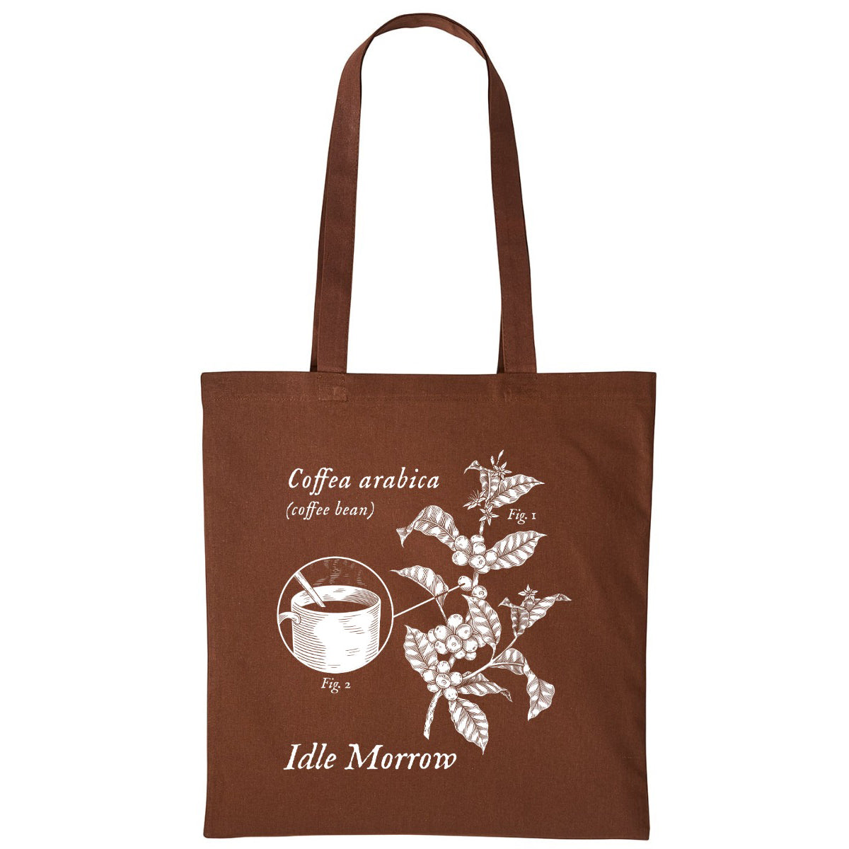 Coffee Plant Study | Dark Brown | Shopper Tote Bag