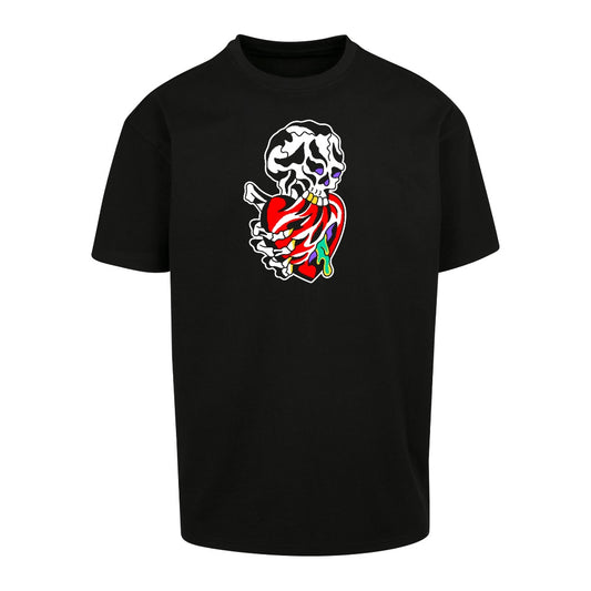 Heart Eater Colour Tee | Black | Dunker 240gsm Oversized T-Shirt