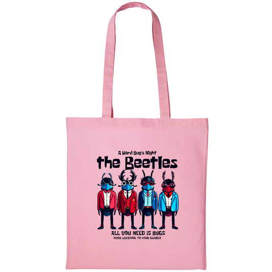 THE BEETLES | Light Pink | Shopper Tote Bag