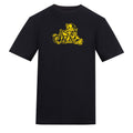 Yellow Speed Demon Tee | Black | Duzzer 180gsm Regular Fit T-Shirt - Wrong Crowd Artist merch