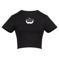 Cat Skull | Black | Vixen Recycled Womens 240gsm Cropped Tee
