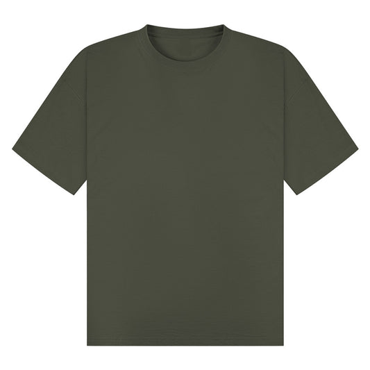Where Style Meets Magic | Khaki Olive | Breezer 180gsm Oversized T-Shirt