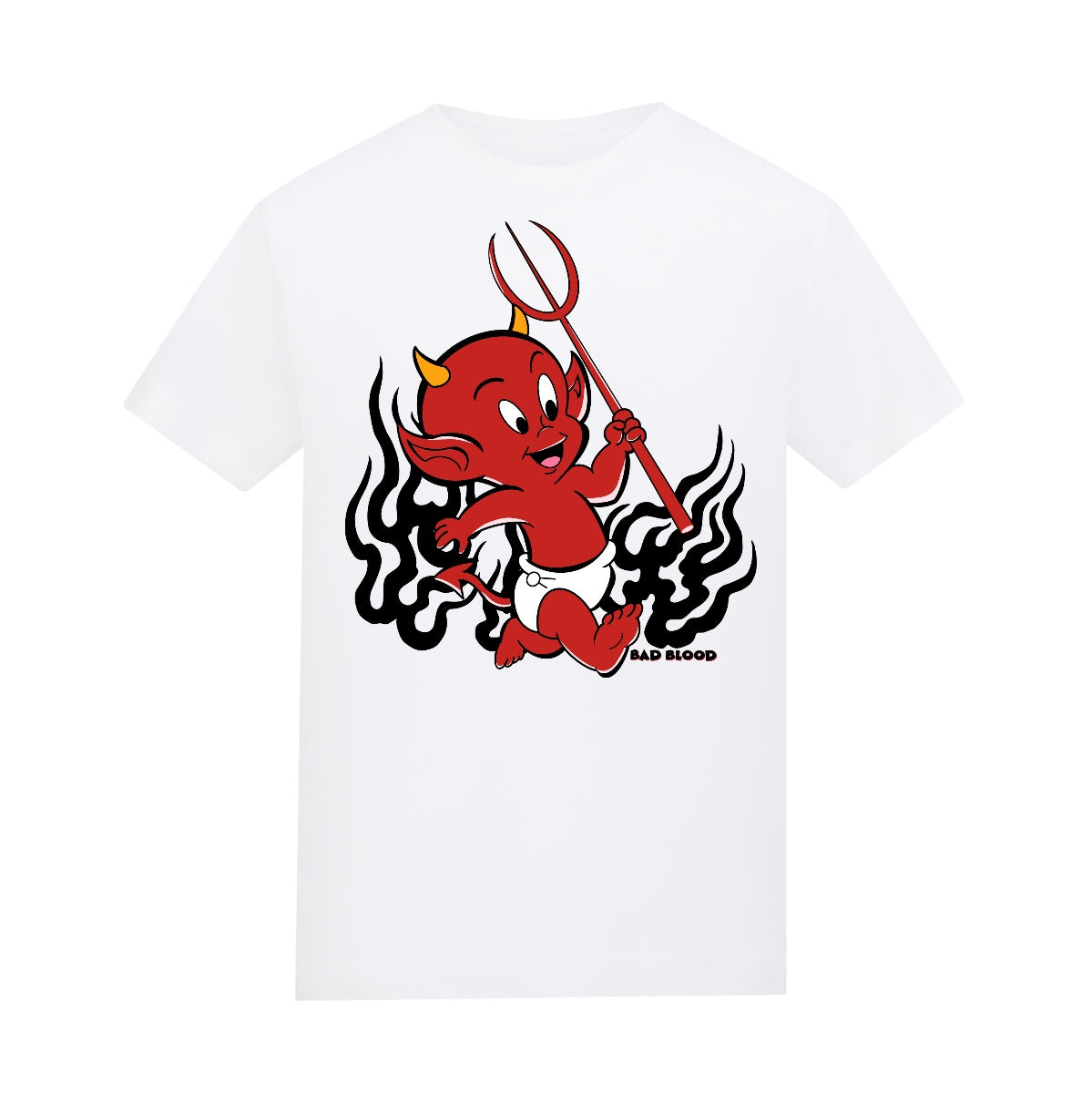 Kids devil boi | White | Rascal Kids Premium Midweight 180gsm Tee