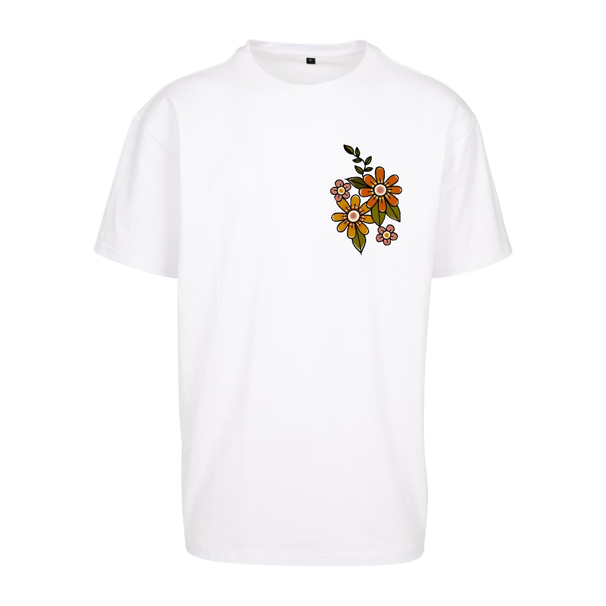 Sleepy Squirrel T-Shirt | White | Dunker 240gsm Oversized T-Shirt