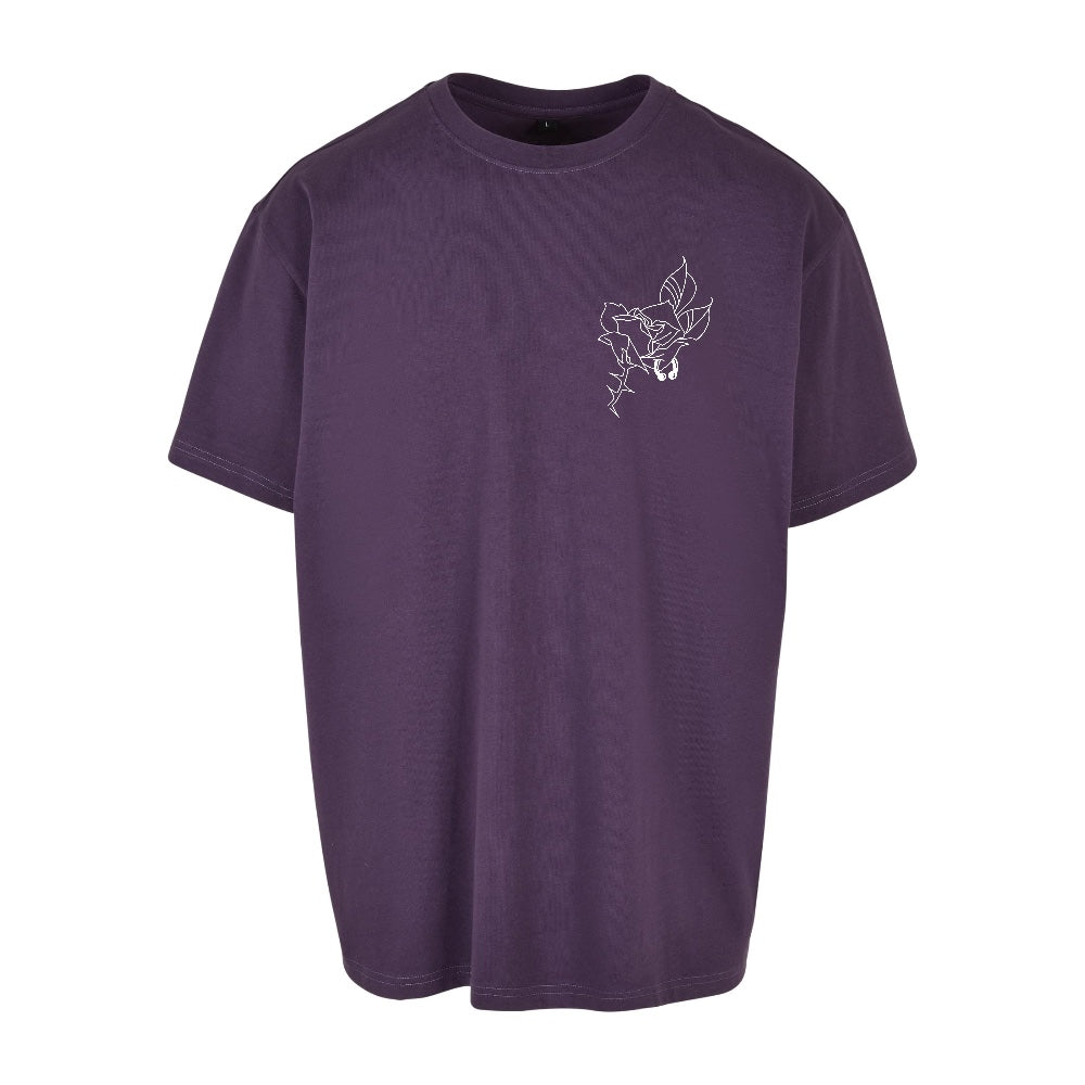 Pierced petal | Purple Night | Dunker 240gsm Oversized T-Shirt - Wrong Crowd Artist merch