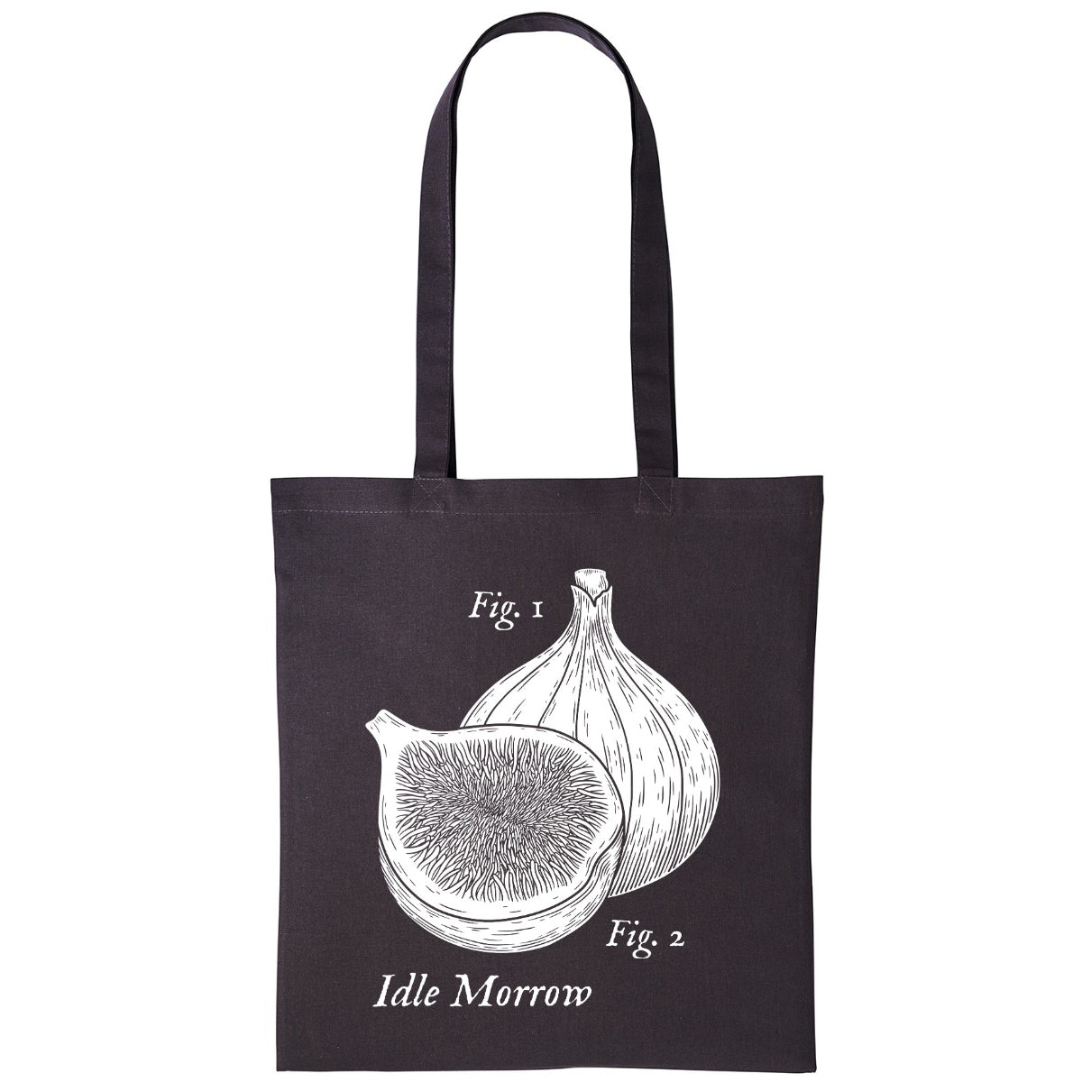 Fig Pun | Strom Grey | Shopper Tote Bag