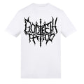 Metal logo | White | Rizzer 150gsm Regular Fit T-Shirt - Wrong Crowd Artist merch