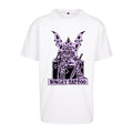 Violet Knight Tee | White | Dunker 240gsm Oversized T-Shirt
