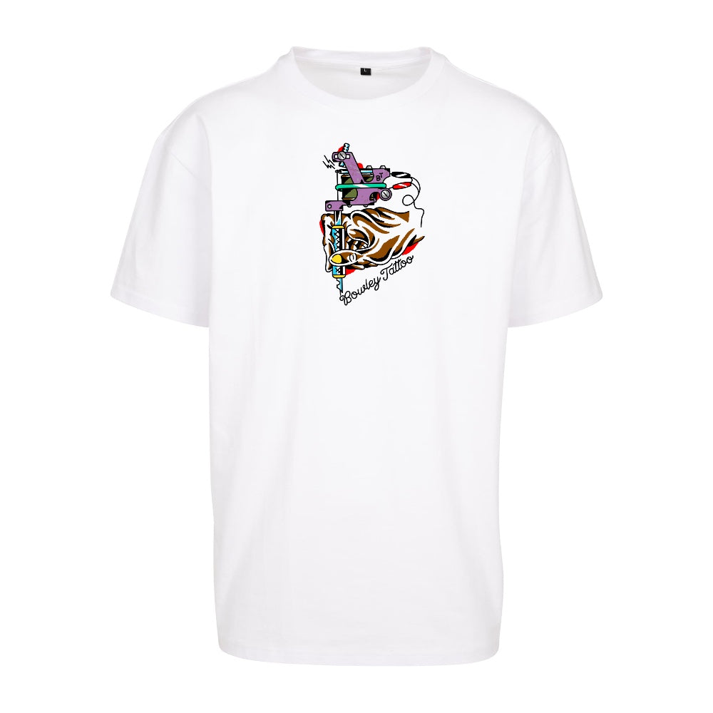 Eagle tee | White | Dunker 240gsm Oversized T-Shirt - Wrong Crowd Artist merch