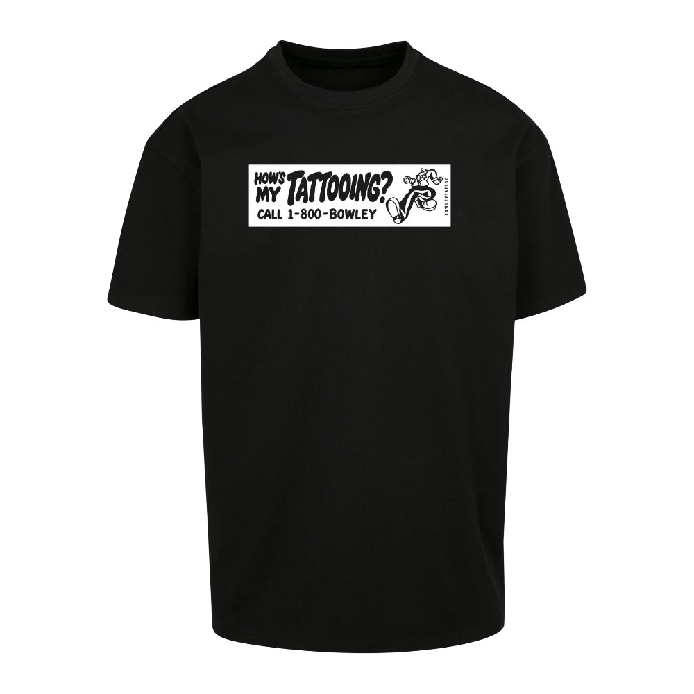 How’s My White Tee | Black | Dunker 240gsm Oversized T-Shirt