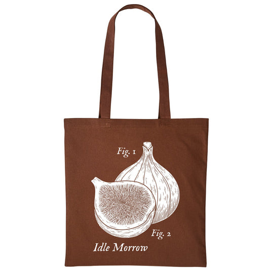 Fig Pun | Dark Brown | Shopper Tote Bag
