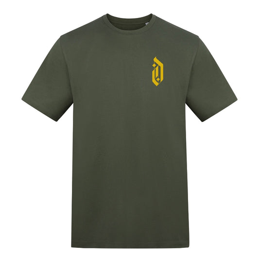 Moth x Knives | Earthy Green | Duzzer 180gsm Regular Fit T-Shirt