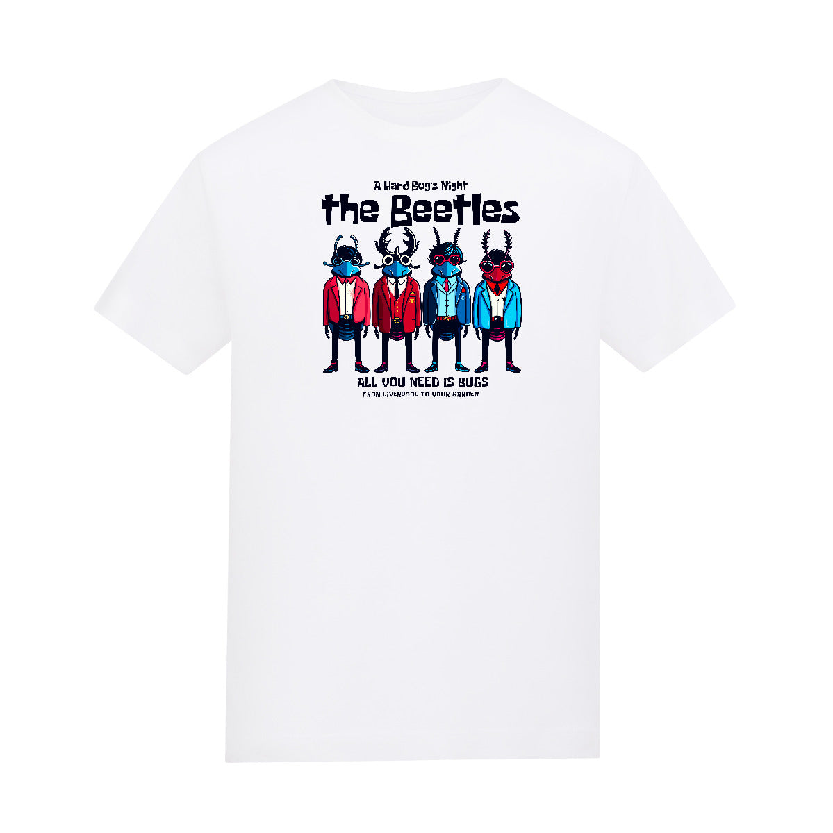 THE BEETLES | White | Rascal Kids Premium Midweight 180gsm Tee