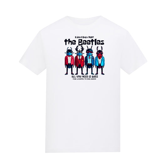 THE BEETLES | White | Rascal Kids Premium Midweight 180gsm Tee