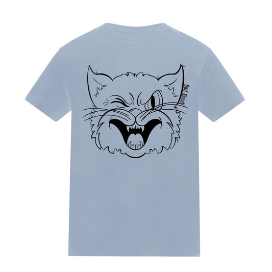 Black cat kids | Sky Blue | Rascal Kids Premium Midweight 180gsm Tee