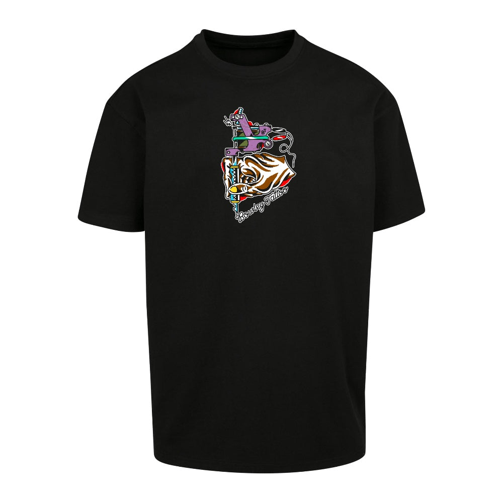 Eagle tee | Black | Dunker 240gsm Oversized T-Shirt - Wrong Crowd Artist merch
