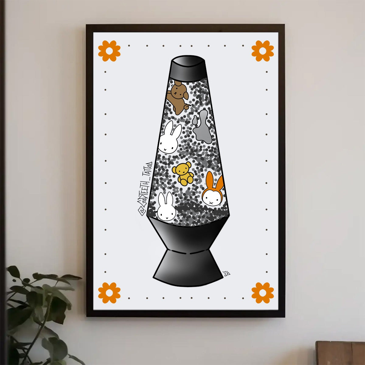 Miffy lava lamp print | Art Prints (A Sizes)