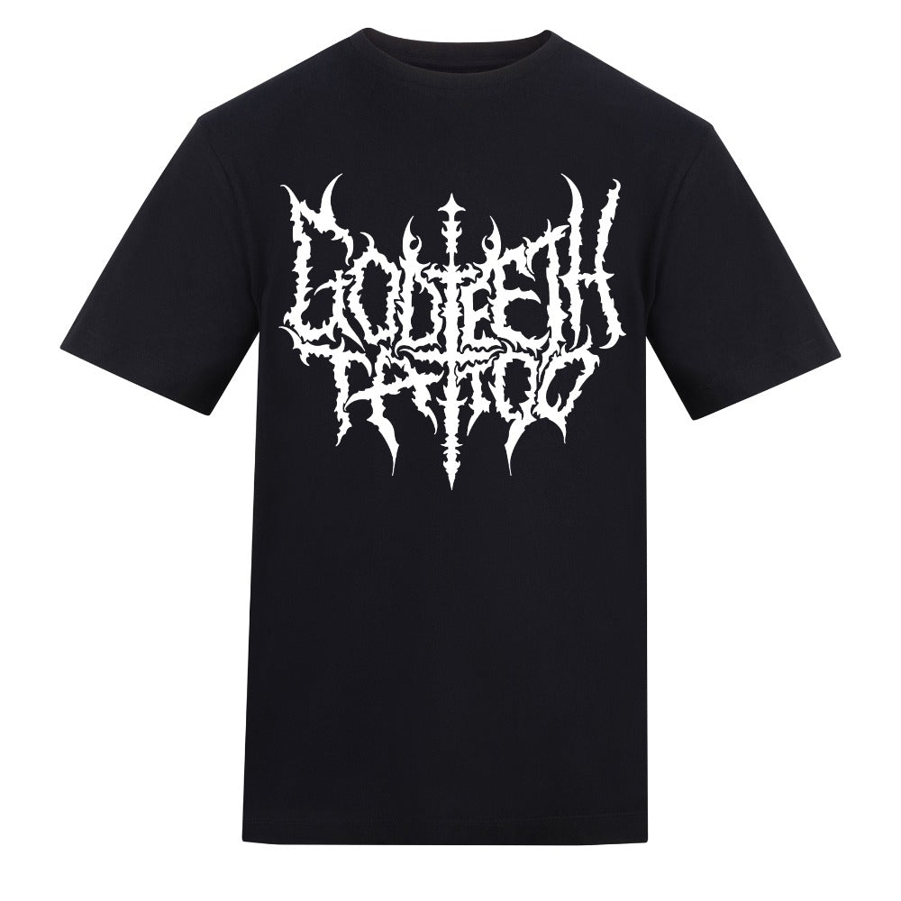 Metal logo | Black | Rizzer 150gsm Regular Fit T-Shirt - Wrong Crowd Artist merch