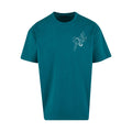 Pierced petal | Retro Green | Dunker 240gsm Oversized T-Shirt - Wrong Crowd Artist merch