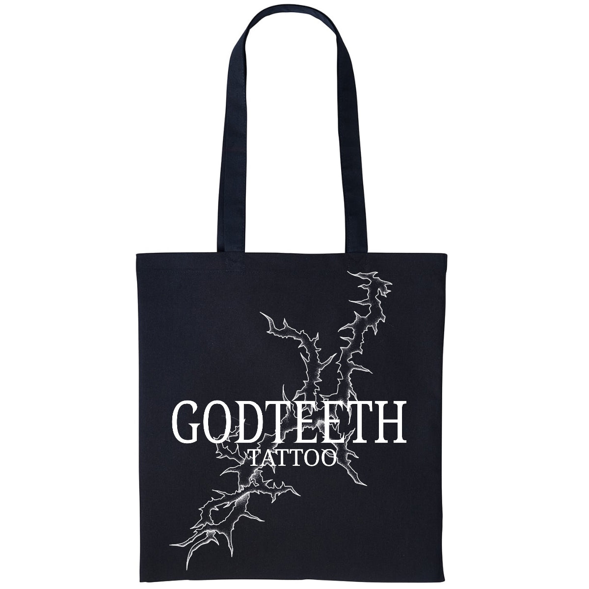 Godteeth thorn tote | Black | Shopper Tote Bag