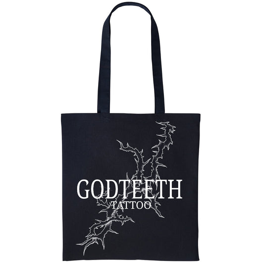 Godteeth thorn tote | Black | Shopper Tote Bag