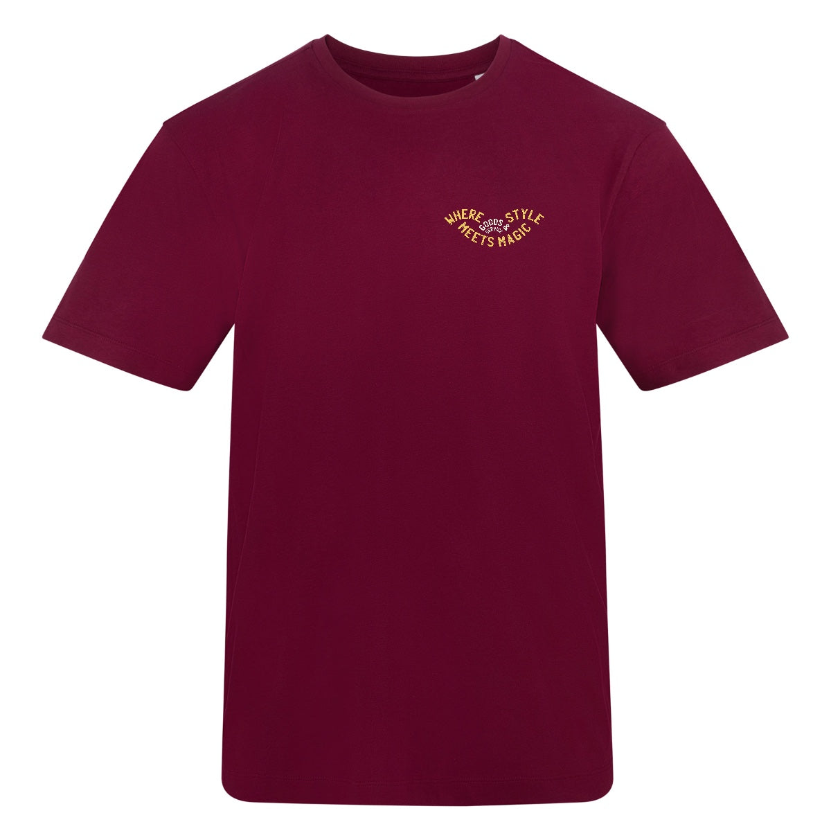 Where Style Meets Magic | Burgundy | Duzzer 180gsm Regular Fit T-Shirt