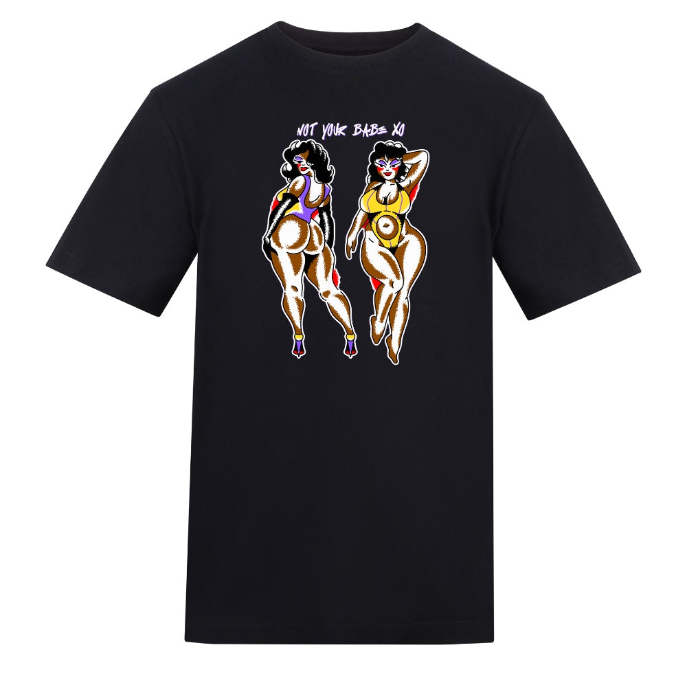Not Your Babe Tee | Black | Duzzer 180gsm Regular Fit T-Shirt