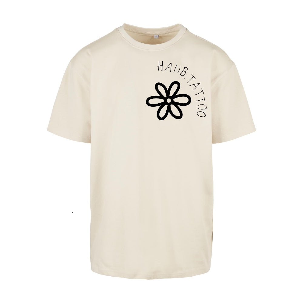Floral Betty | Sand | Oversized T-Shirt - Wrong Crowd Artist merch